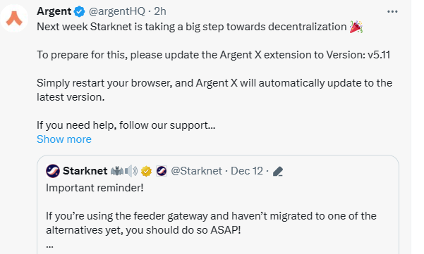 SBLabs310's tweet photo. @Starknet "decentralizing governance" next week 👀
$STRK https://t.co/LI9T28tjAe