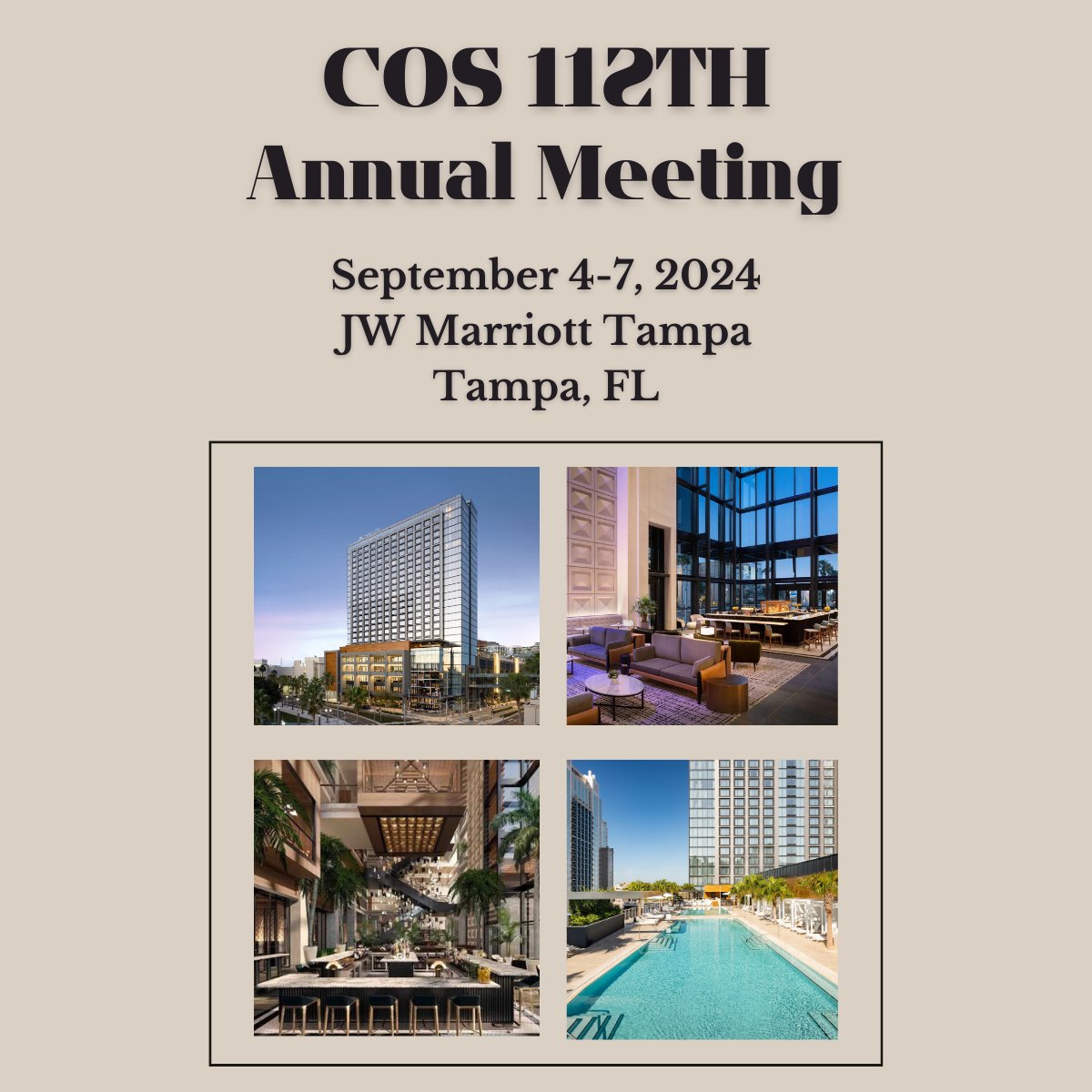 Please join us in Tampa for one of the longest-running orthopaedic meetings. This is a great opportunity for practical learning, collegiality, and research in a fun educational atmosphere. bit.ly/3LJK9n6 #COS2024