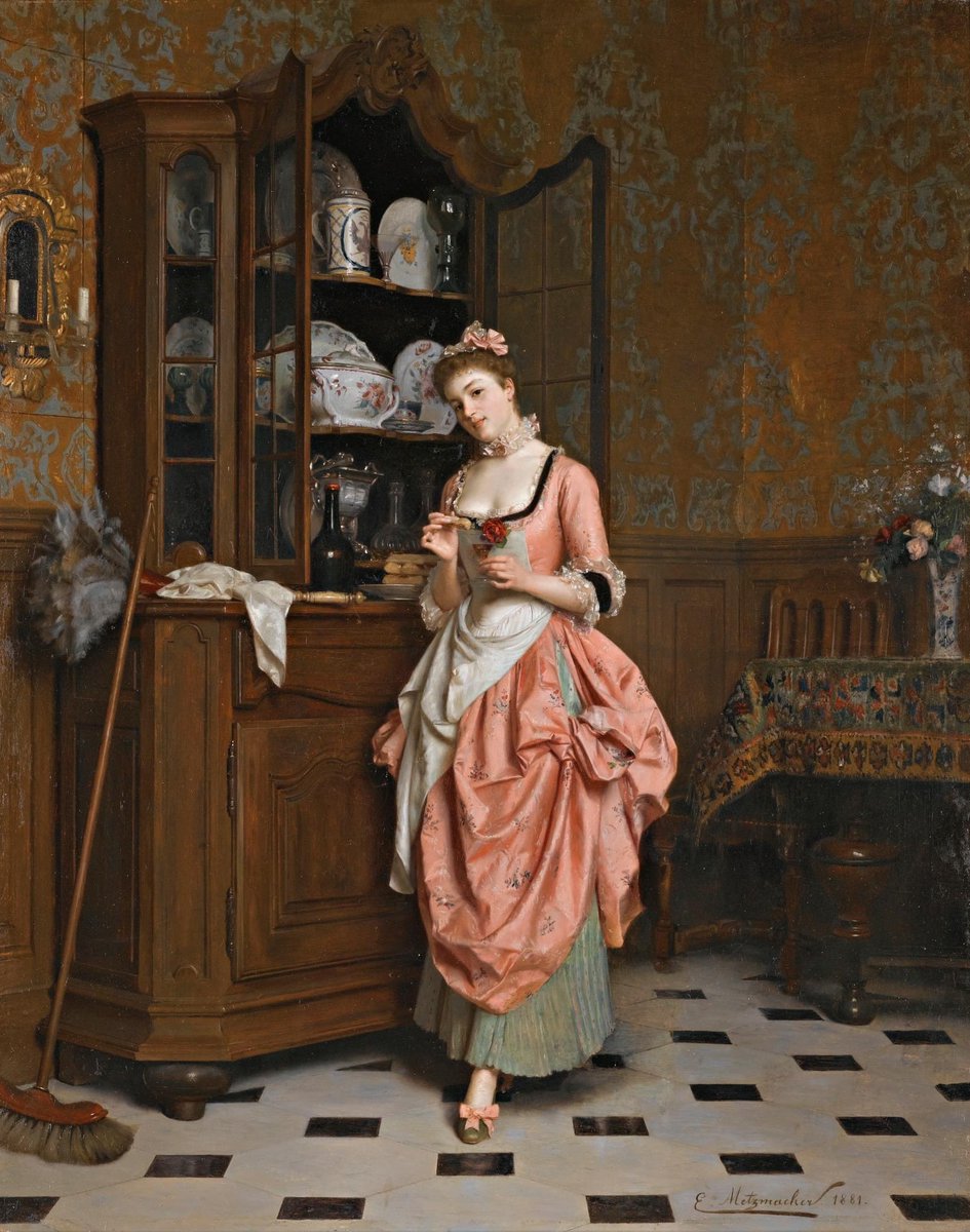 Painting by Émile Pierre Metzmacher  (1815–1890)
French
Oil on panel