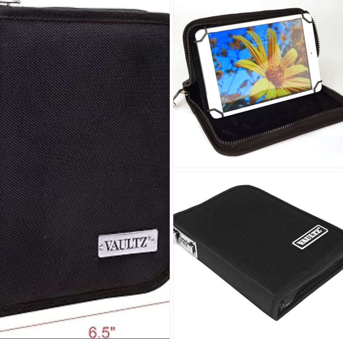 diannejonesnyc's tweet image. Vaultz Tablet Case Size Small (6.5”X1.5”X9”) Black Zipper Combination Lock NEW
Buy link:  tinyurl.com/5fs9tmn4
#tabletcase #tablet #minitablet #securedata