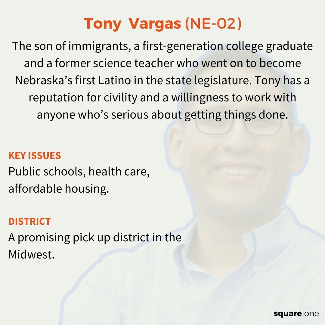 Thrilled to be endorsing @TonyVargas for Congress in NE-02! Nebraskans deserve a leader like Tony and we know he can take it all the way in November. Onward and upwards!
