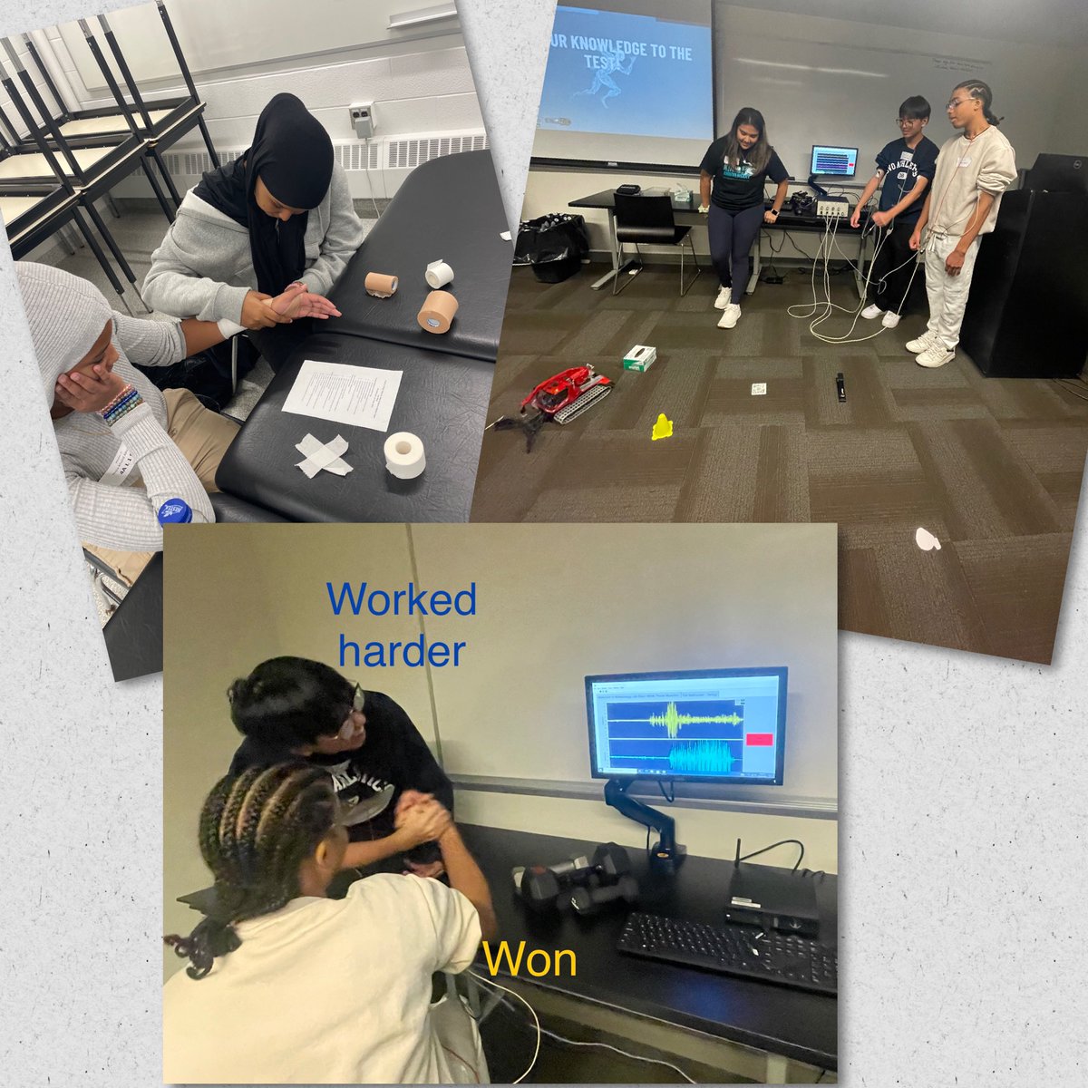 megransom's tweet photo. Lots of learning and fun today with grade 12s @UWaterlooKHS Kin Lab Days! #kinlabdays @WestonCI @monicacrewe @PaulCaramida @Rosanna_Deo @HPE_TDSB https://t.co/2HGFAxBUMa