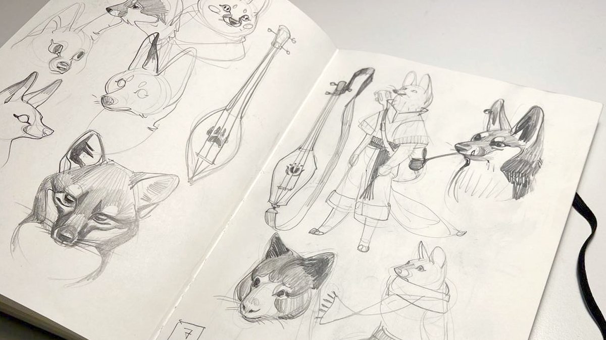 Finally got time to scan one of my favourite sketchbooks from 2023, you can get it for free (or a tiny dontaion) @Gumroad 