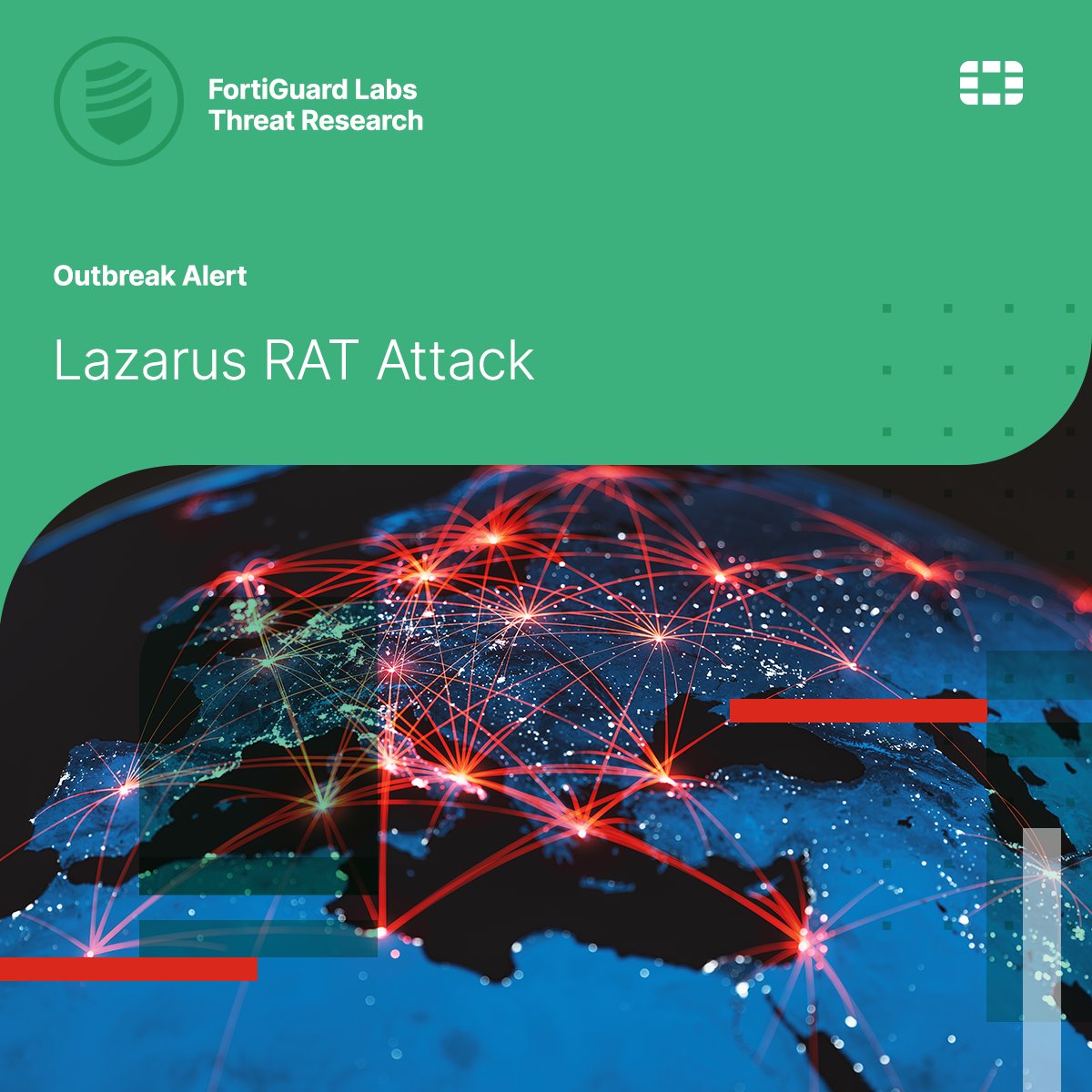 ujdmc's tweet image. 🚨 New @FortiGuardLabs Outbreak Alert: Lazarus #RAT Attack (#APT group exploiting #Log4j2 vulnerability to deploy Remote Access Trojans) ⮕ ftnt.net/6019RPek7