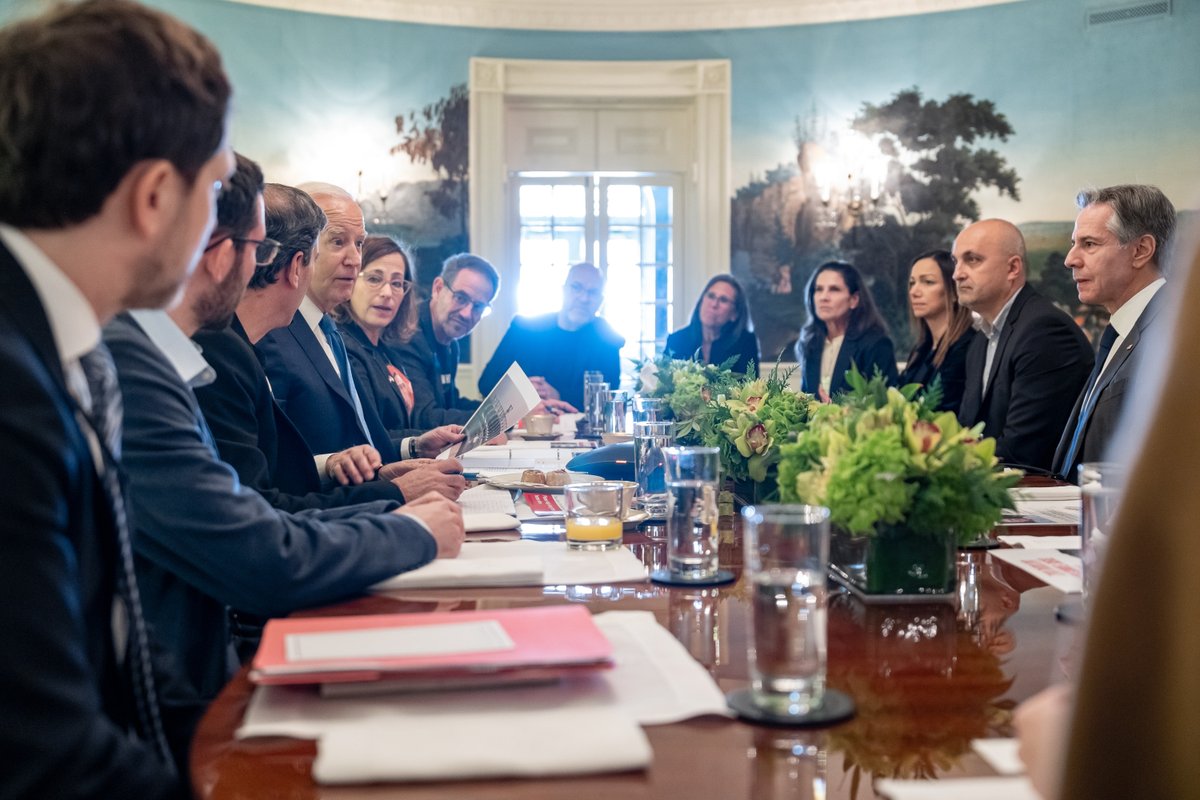 I just sat down with the loved ones of Americans taken hostage by Hamas to hear their stories.

I reassured them that I will continue doing everything possible to secure the release of their family members.

And that we will not give up hope.