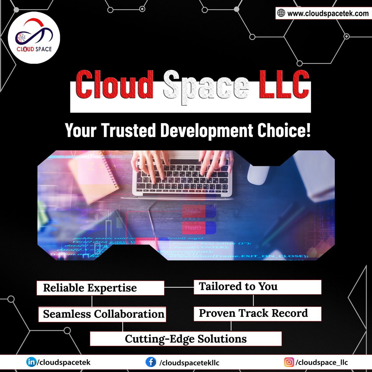 CloudSpace_LLC's tweet image. 𝐄𝐦𝐩𝐨𝐰𝐞𝐫 𝐘𝐨𝐮𝐫 𝐆𝐫𝐨𝐰𝐭𝐡 𝐰𝐢𝐭𝐡 𝐂𝐥𝐨𝐮𝐝 𝐒𝐩𝐚𝐜𝐞 𝐋𝐋𝐂: 𝐘𝐨𝐮𝐫 𝐃𝐞𝐯𝐞𝐥𝐨𝐩𝐦𝐞𝐧𝐭 𝐏𝐚𝐫𝐭𝐧𝐞𝐫 𝐨𝐟 𝐂𝐡𝐨𝐢𝐜𝐞!
#CloudSpaceDevelops #TechInnovation #DevelopmentPartner #ExpertiseYouCanTrust #TailoredSolutions #SeamlessCollaboration #ProvenSuccess