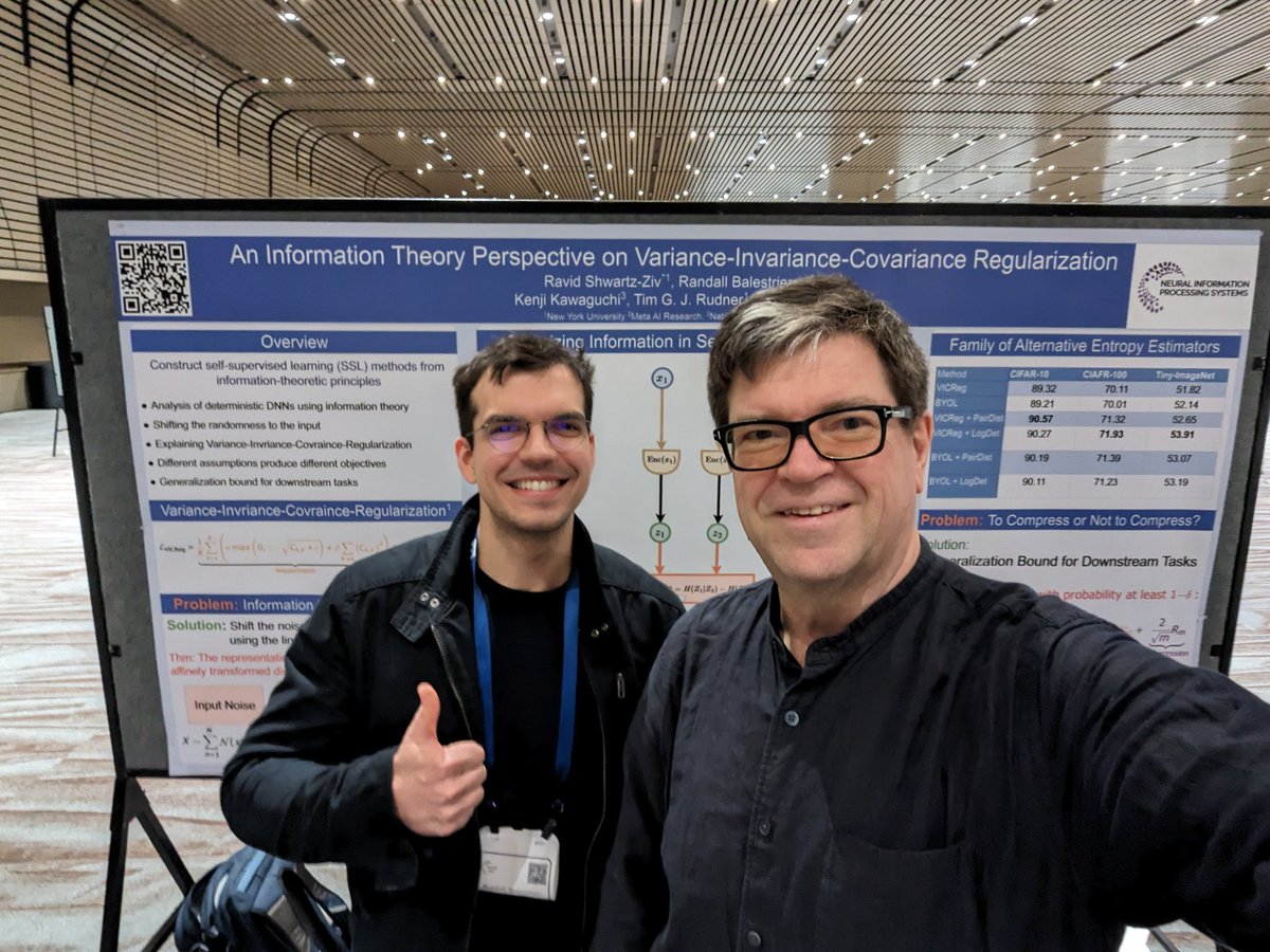 VICReging with Randall at NeurIPS. arxiv.org/abs/2303.00633