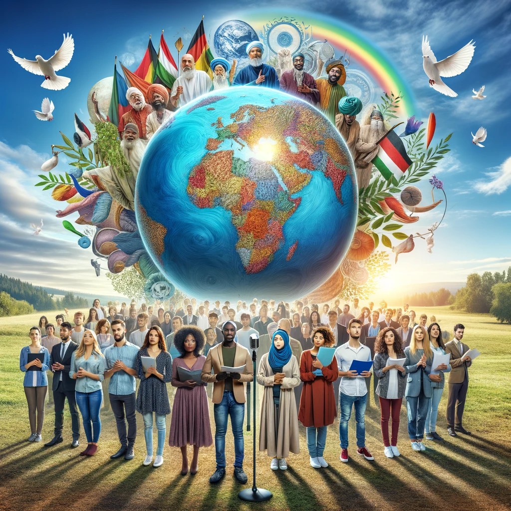 🌍 In our diverse world, every voice is a story. From mountains to oceans, our words echo freedom and unity. A symphony of will, a tapestry of tales. In unity, we find strength, in diversity, our spirit prevails. #FreedomOfSpeech #TeamHumanity #EveryVoiceMatters 🕊️✨