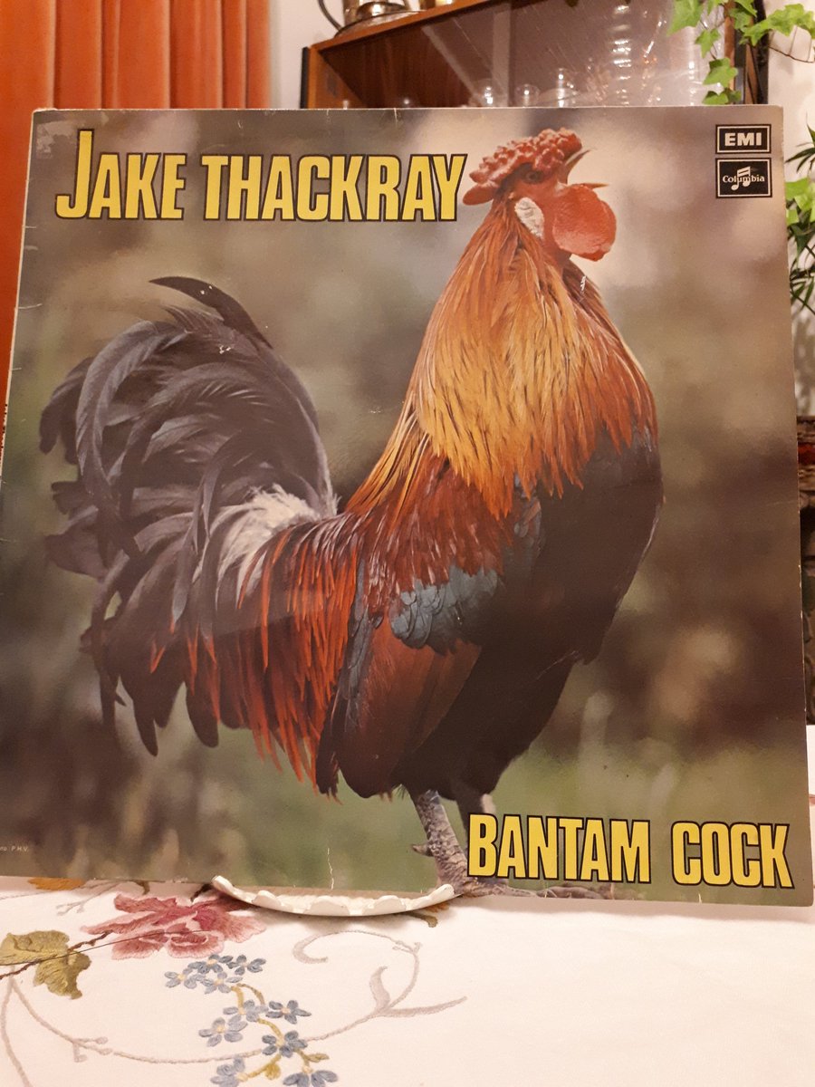 #NowPlaying Bantam Cock (1972) by #JakeThackray. As (fellow fan) Neil Gaiman said, in the early 70s I was exactly the wrong age to appreciate Thackray's frequent TV appearances. Ah, but I'm wiser now! #vinyl