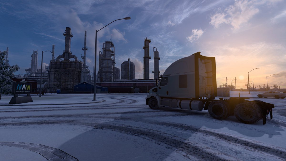 Rafael34Petit's tweet image. Early bird gets the worm!

@SCSsoftware @WesternStarAU #americantrucksimulator #wintermod #grimesmods #bestcommunityever #detroitdiesel