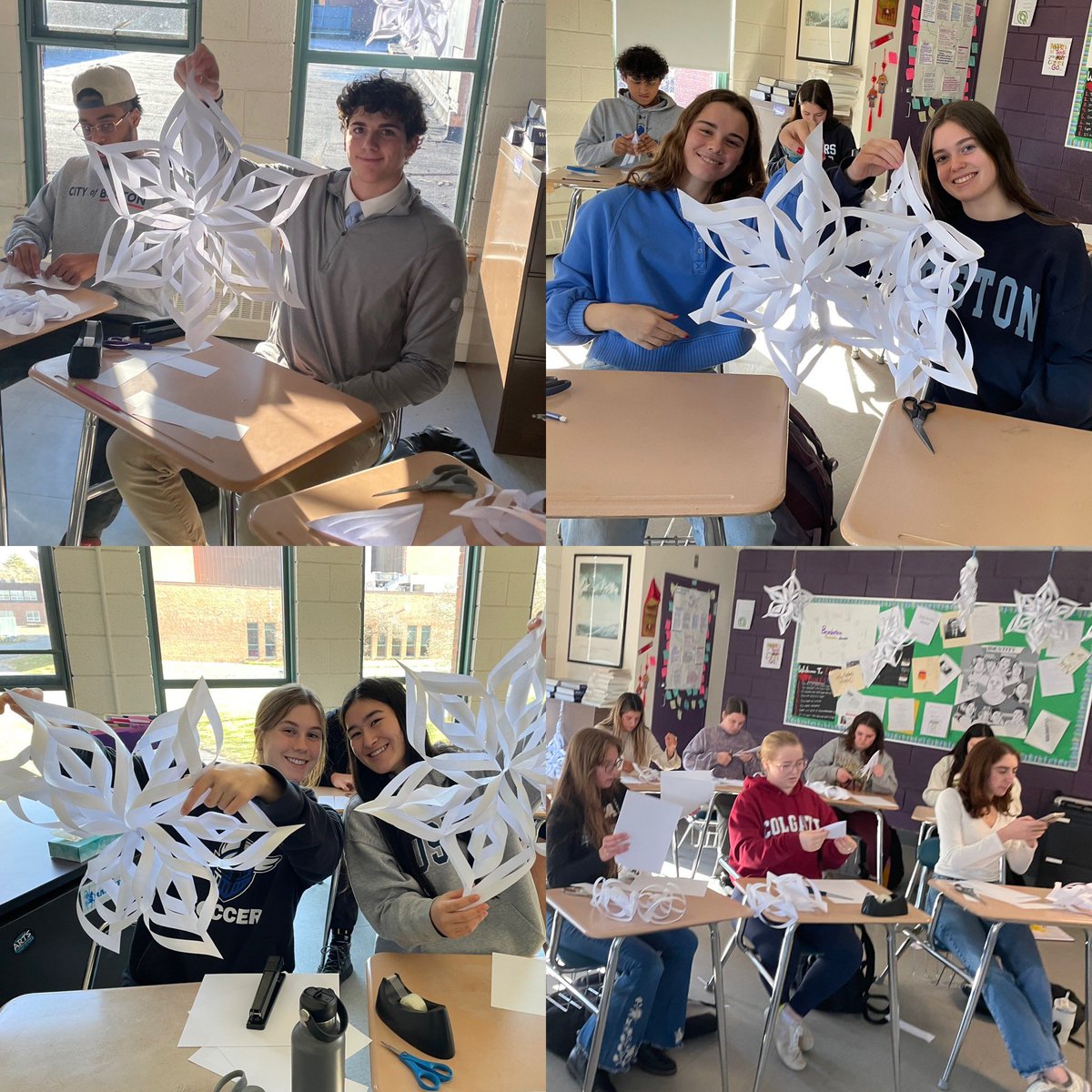 msandrews213's tweet photo. It is that time of year… Psych students testing their observational learning skills #WeareDS #psych #nevertoooldtomakesnowflakes https://t.co/gefhXmWvwt