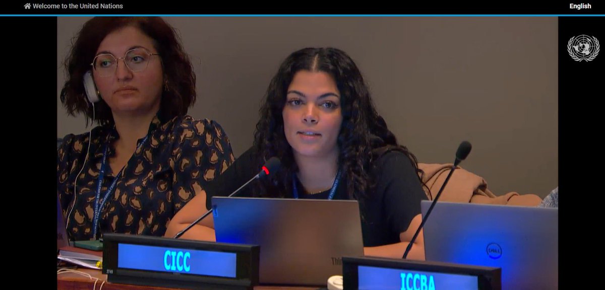 Very proud to deliver a statement this morning on behalf of the @ngos4justice issue team on the #ICC Review here at #ASP22, underscoring the importance of civil society voices in the crucial review process of the Rome Statute system. 

#NGOVoices