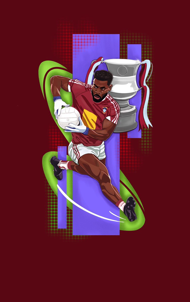 Some of my favorite pieces I illustrated for the #BlackandIrish book earlier this year.

This style reminds me of Supa Strikas.

Paul McGrath.        Boidu Sayeh