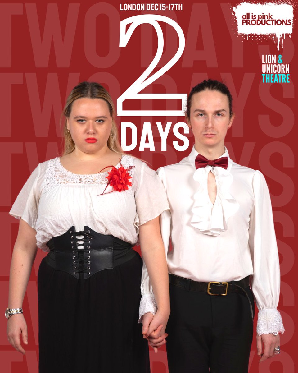 All is Pink in West Berkshire County (@allispink_) on Twitter photo 🚨 2 DAYS until we open the the <a href="/LandUTheatre/">Lion & Unicorn Theatre</a> 🚨
We cannot wait to share our theatrical festive feast with you all in London
ALL IS PINK IN WEST BERKSHIRE COUNTY 15-17th Dec ⭐️⭐️⭐️⭐️⭐️
#theatre #londontheatre 🚨 2 DAYS until we open the the <a href="/LandUTheatre/">Lion & Unicorn Theatre</a> 🚨
We cannot wait to share our theatrical festive feast with you all in London
ALL IS PINK IN WEST BERKSHIRE COUNTY 15-17th Dec ⭐️⭐️⭐️⭐️⭐️
#theatre #londontheatre