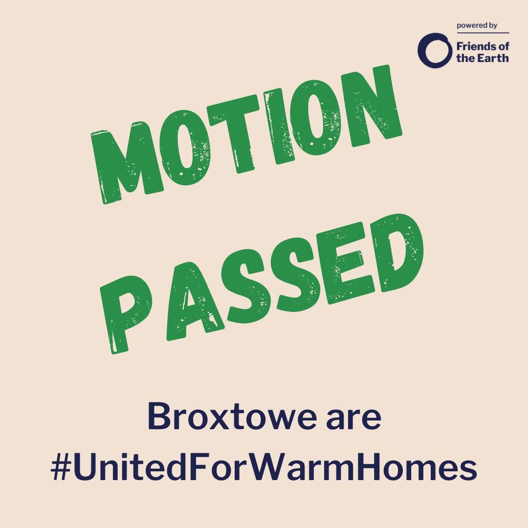 📢 EXCITING NEWS!! This evening Broxtowe Council passed a Labour Motion in support of #UnitedForWarmHomes promising to call on the government to back the campaign’s aims & roll out a rapid street-by-street insulation programme @Greg4Broxtowe @DarrenG_Henry @julietocampbell