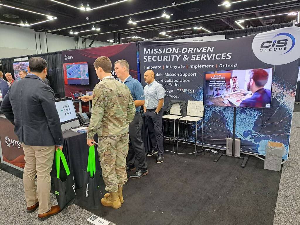 CISSecure's tweet image. It&apos;s been a great first day at DoDIlS Worldwide Conference. We’ve enjoyed sharing CIS Secure&apos;s portfolio of products, platforms, services and solutions that support mission-driven collaboration, tactical communications and personal mobility with attendees! 
#dodiis2023