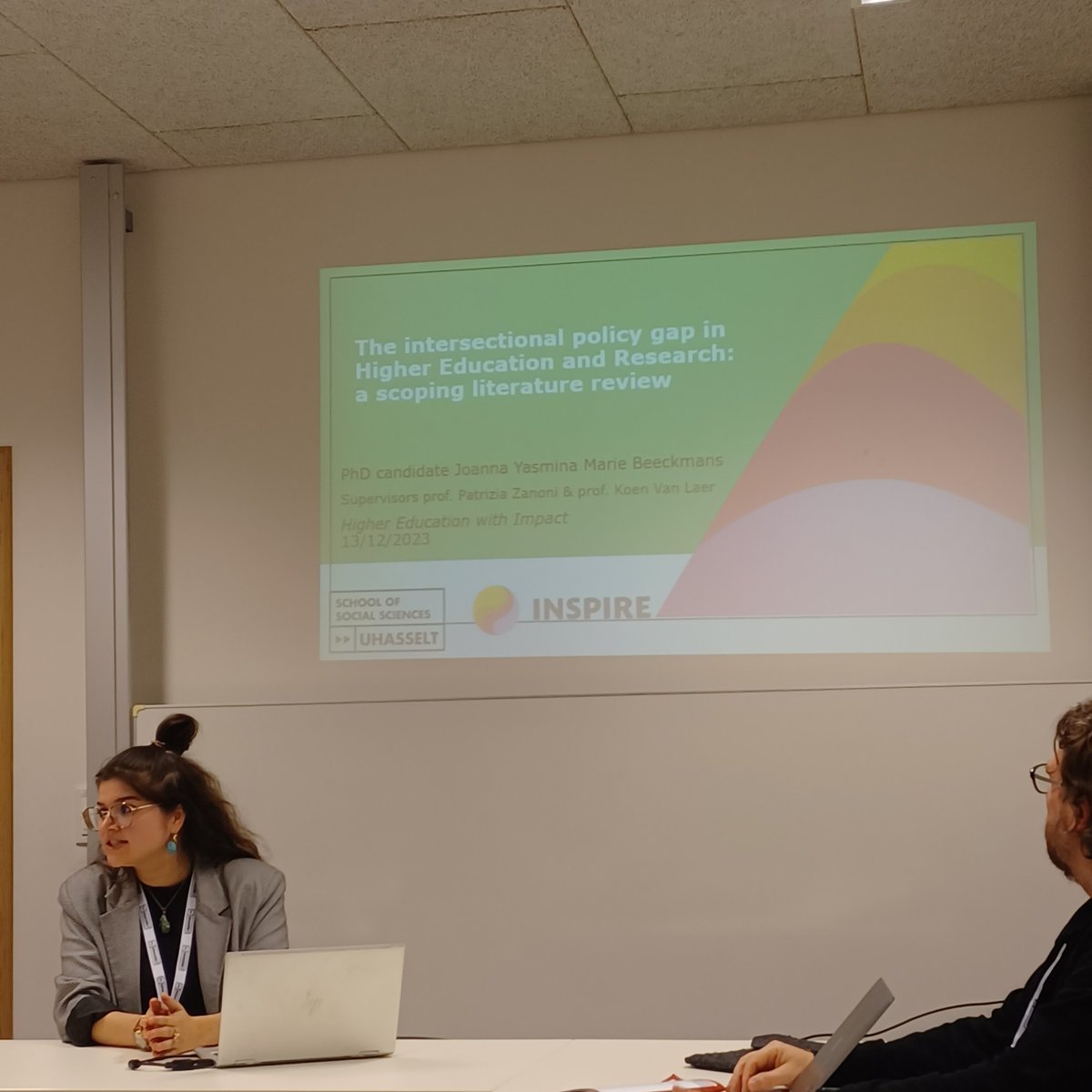 Great presentation at @uhasselt Higher Education with Impact conference by @BeeckmansJoanna on her literature review on intersectional policy in higher education & research - which is part of the @SSW_UHasselt & @SEINHasselt work in the @INSPIREquality_ project