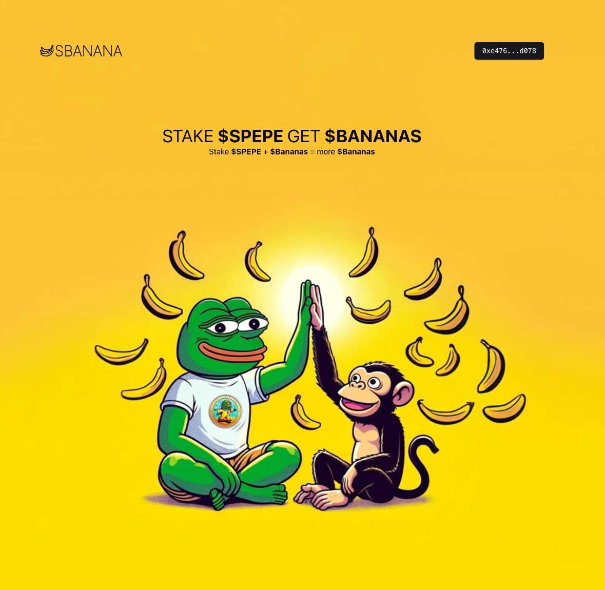StarkPEPE (@starkpepecoin) on Twitter photo Exciting collaboration with an amazing team <a href="/strkbanana/">Stark Banana $banana</a> 🍌🐸 , $SPEPE proudly becomes the first meme coin available for staking on <a href="/strkbanana/">Stark Banana $banana</a> 🚀🌕.
<a href="/strkbanana/">Stark Banana $banana</a> is introducing the first staking meme coin platform, coming soon—stay tuned!
starkbanana.xyz
#starkPePe Exciting collaboration with an amazing team <a href="/strkbanana/">Stark Banana $banana</a> 🍌🐸 , $SPEPE proudly becomes the first meme coin available for staking on <a href="/strkbanana/">Stark Banana $banana</a> 🚀🌕.
<a href="/strkbanana/">Stark Banana $banana</a> is introducing the first staking meme coin platform, coming soon—stay tuned!
starkbanana.xyz
#starkPePe