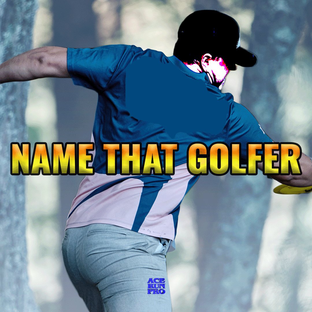 Let's get another round of name that golfer. We will reveal the answer at 6PM. Happy guessing. #acerunpro #discgolf #mystery #whoisit #guess #frisbee #frolf #discgolfer