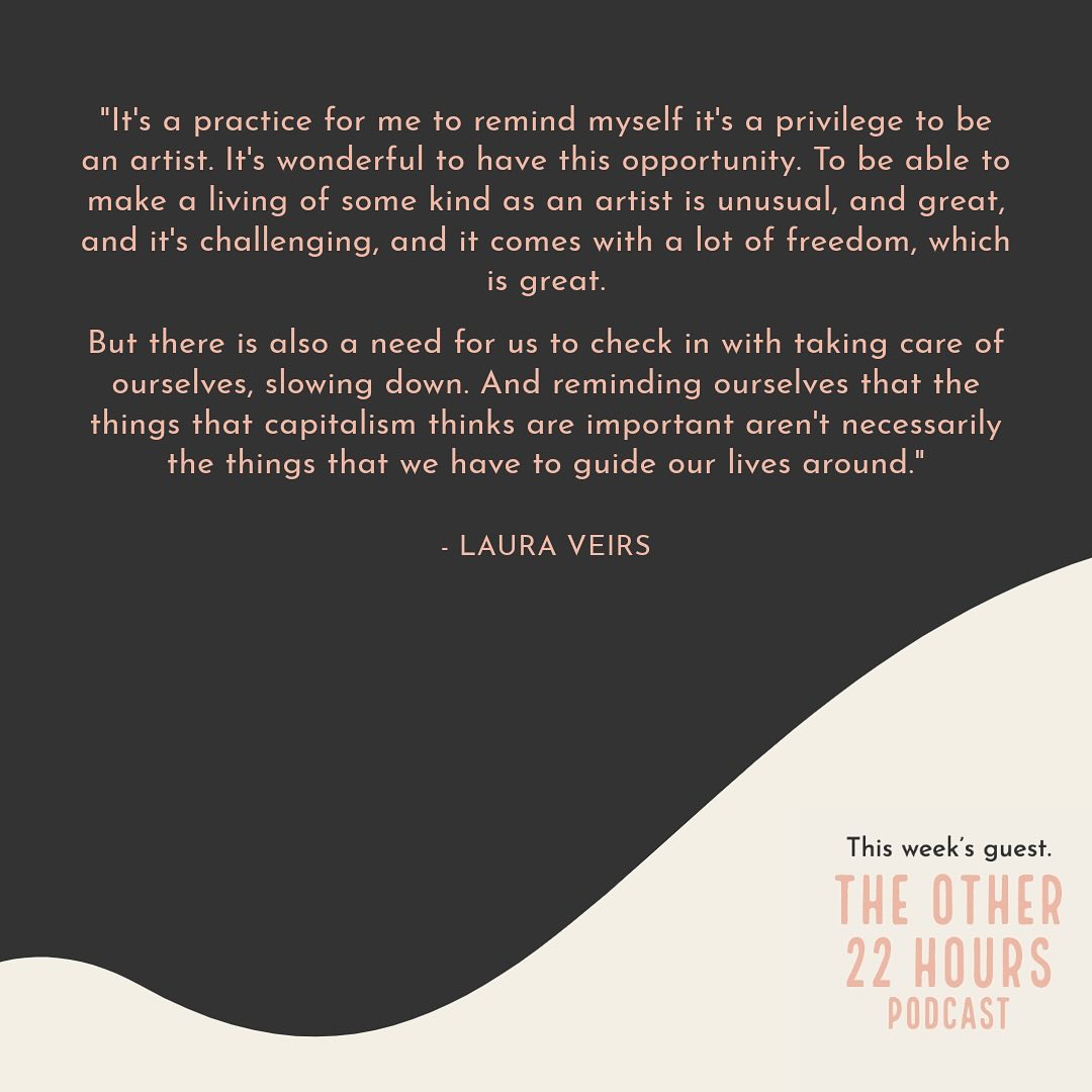 NEW EPISODE! We sat down with @lauraveirs to chat about planning a sabbatical year, staying aware of what surrounds you, and being a tortoise in a world of hares. 👉 check out this quote! Available now wherever you listen + on YouTube. linktr.ee/theother22hours