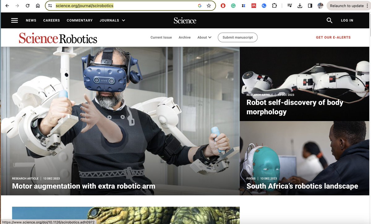 First page of Science Robotic today :-)
