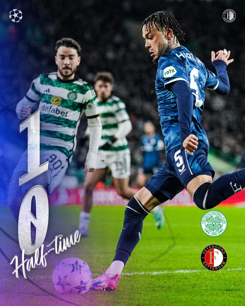 Half-time at Celtic Park.

#celfey • #UCL