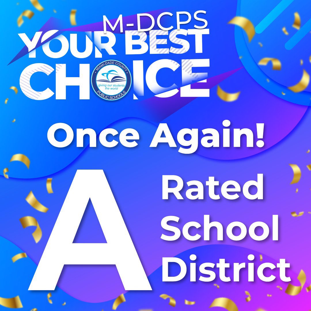 Thank you again to everyone that contributed to this collective achievement. Teachers, school and district leaders, parents, support staff and many community partners.