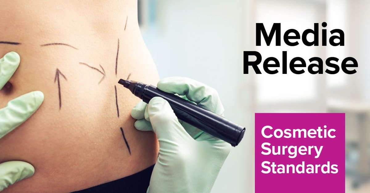 MEDIA RELEASE | Australians choosing to have #cosmeticsurgery will be better protected by new #CosmeticSurgeryStandards out today. These standards are a critical turning point in addressing patient safety concerns in the cosmetic surgery sector. ow.ly/u5Ih50Qib1J