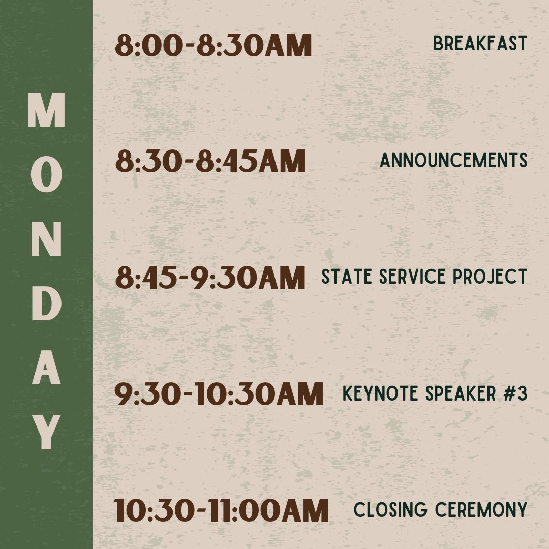 Curious what goes on all weekend during our State Conference? Take a look at the agenda!!🌵

We can’t wait to see you there!!!!

Register today: mascmahs.org/states/