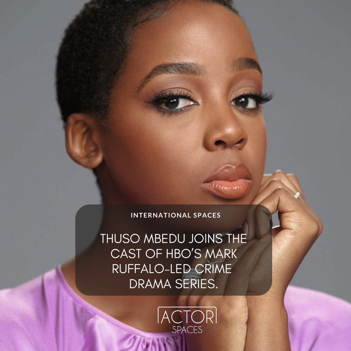 INTERNATIONAL SPACES | THUSO MBEDU JOINS HBO’s MARK RUFFALO-LED CRIME DRAMA SERIES🎬

The series is set in the working-class suburbs outside of Philadelphia and follows an FBI agent who heads a Task Force. 

Thuso Mbedu will portray Aleah, a Sergeant Detective who is recruited