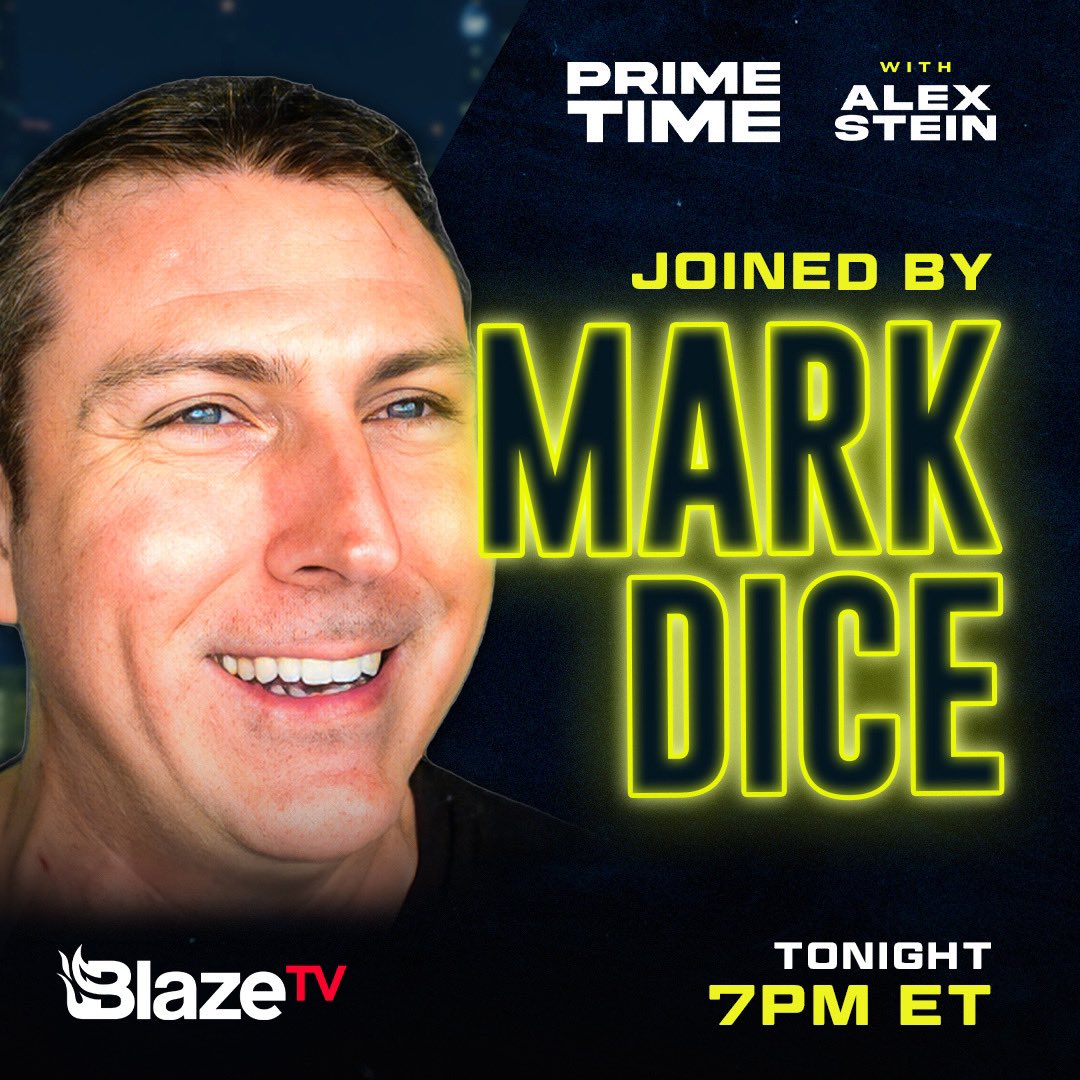 Tonight we have on the iconic @MarkDice! 7pm eastern