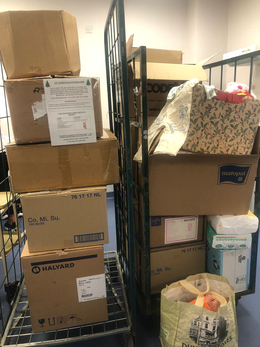 Big thank you to all those who have donated so far to the OT Capuchin’s Christmas fundraiser! We are accepting donations in the Allied Therapy Suite until tomorrow evening. Baby food, nappies, children/teenager toys & clothing etc all greatly appreciated🫶🏻🎁 #capuchindaycentre