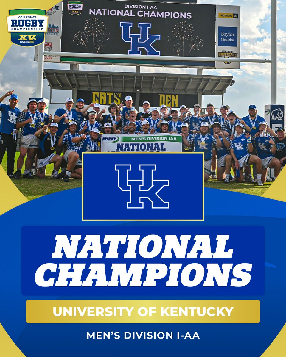 National Champs 🏆😸 Congratulations to @WildcatRFC on winning the Division I-AA National Collegiate Rugby Championship!