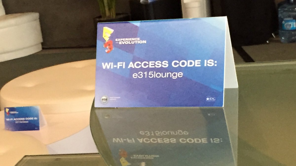 One upon a time, E3 accidentally leaked a ton of journalists private info. So I think it's finally time I get em back! 😈 Behold! The Electronic Entertainment Expo Wi-Fi Password!