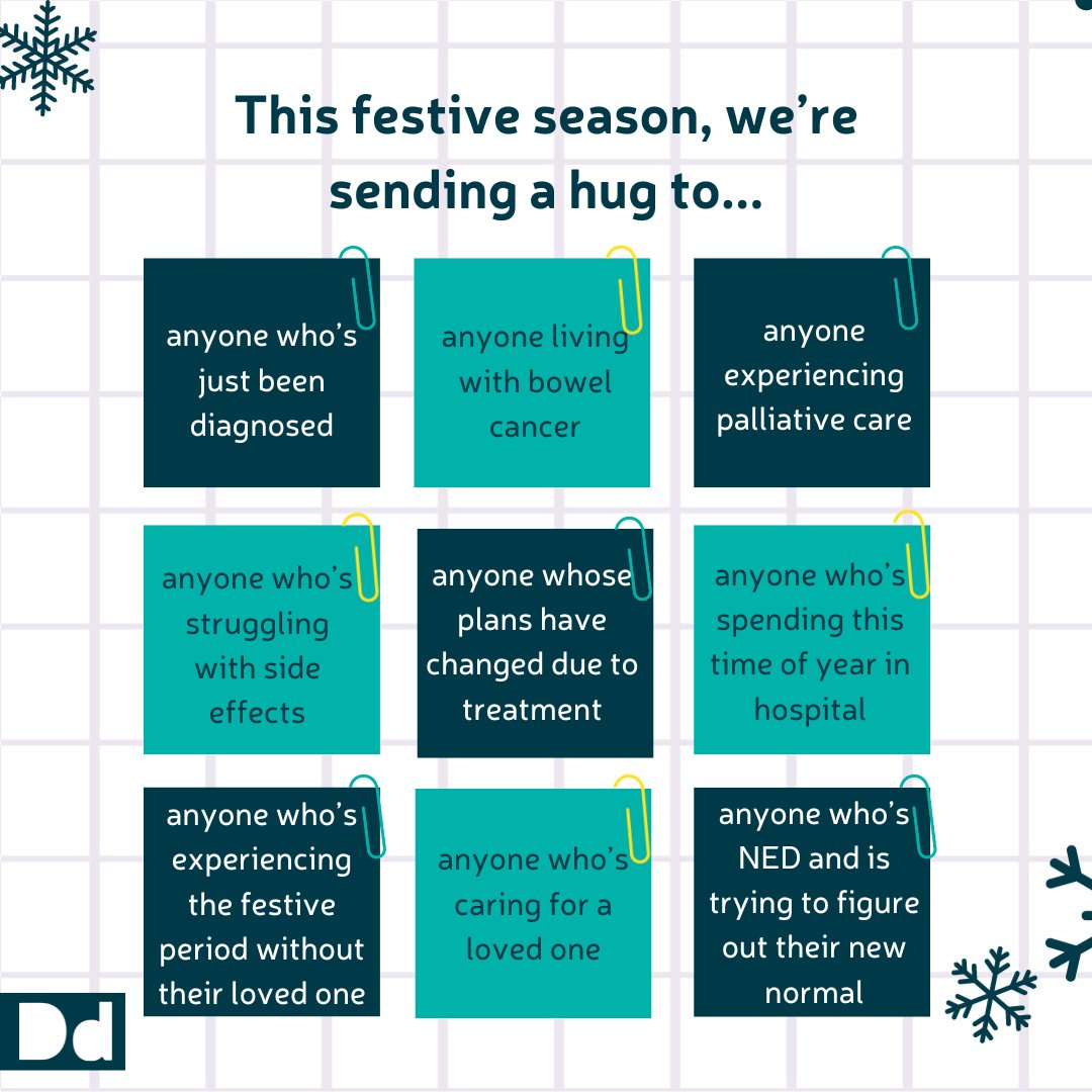 For today's #DecemberDiaries entry, we're sending a hug to all of our community💛 If you need support this festive season, we're here for you. Explore our 'emotional wellbeing hub' 👇 bowelcanceruk.org.uk/about-bowel-ca…