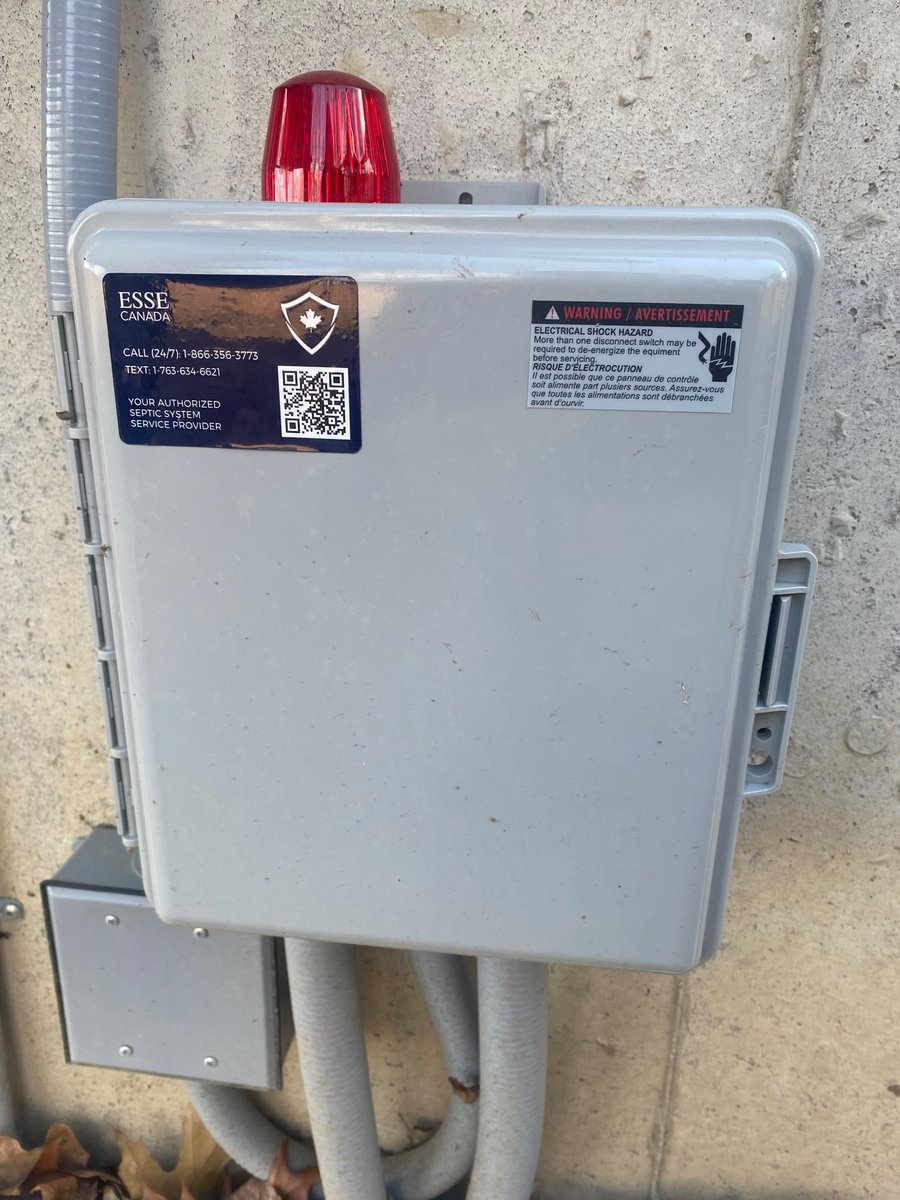QR code on alarm panel sticker links directly to our contact page with phone email or text 

So simple &amp; effective to connect when the alarm goes off.