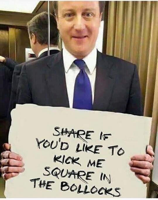 Austerity, Brexit, cuts in NHS, cuts in public services, the prime minister that started the rot!🤪🤪🤪