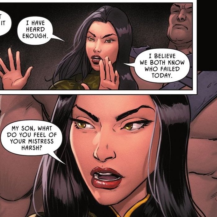 qalbalghul's tweet image. ▬▬ talia al ghul in batman and robin (2023) #4