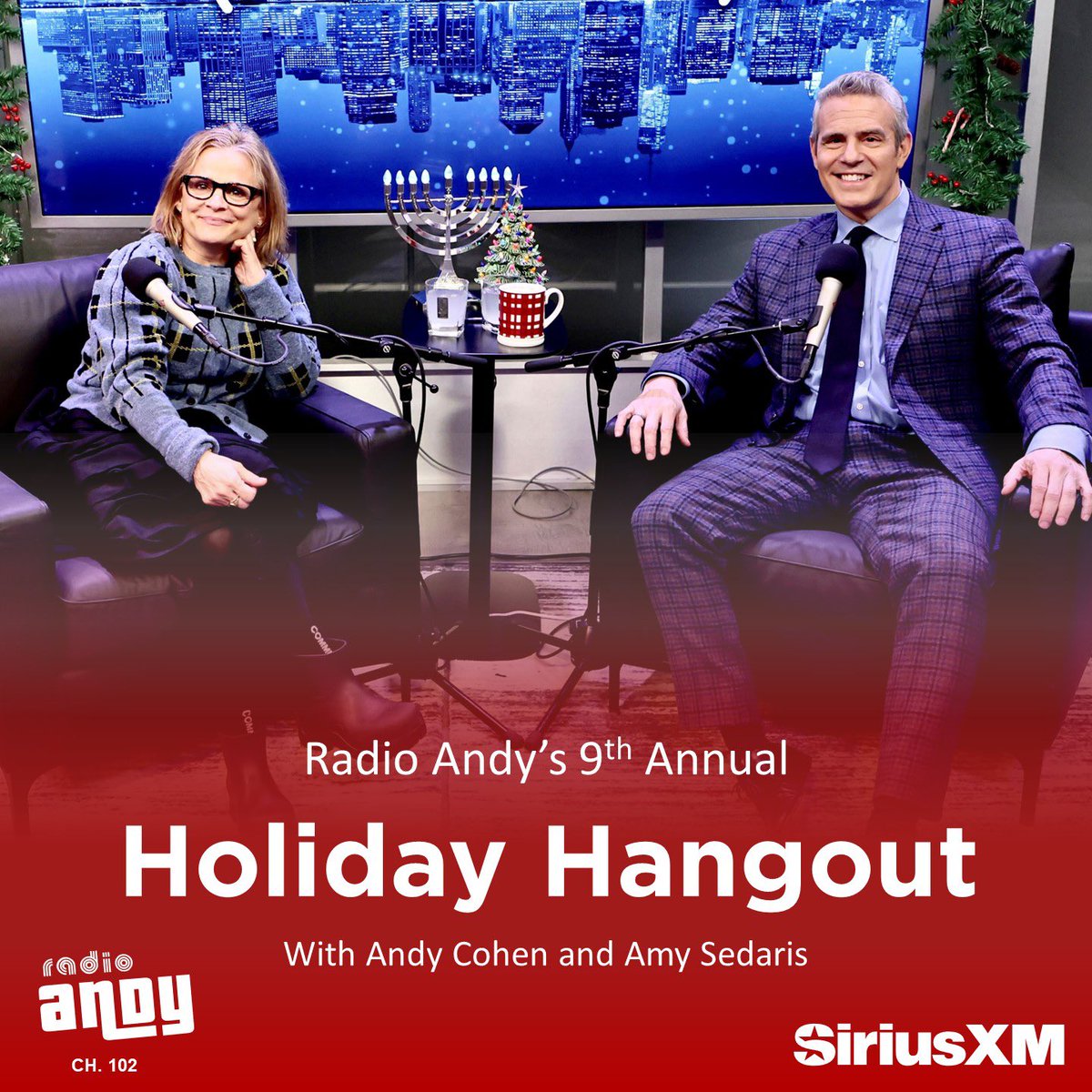 The 9th Annual Holiday Hangout is tomorrow night, live from 7-9pm. 

Need gift advice?
Hosting help?
Just have a question for Andy or Amy? 

Ask your burning Qs here and @bravoandy and <a href="/amysedaris/">amy sedaris</a> may answer it on air! 

They’ll also be taking calls at 844-305-ANDY 🤙