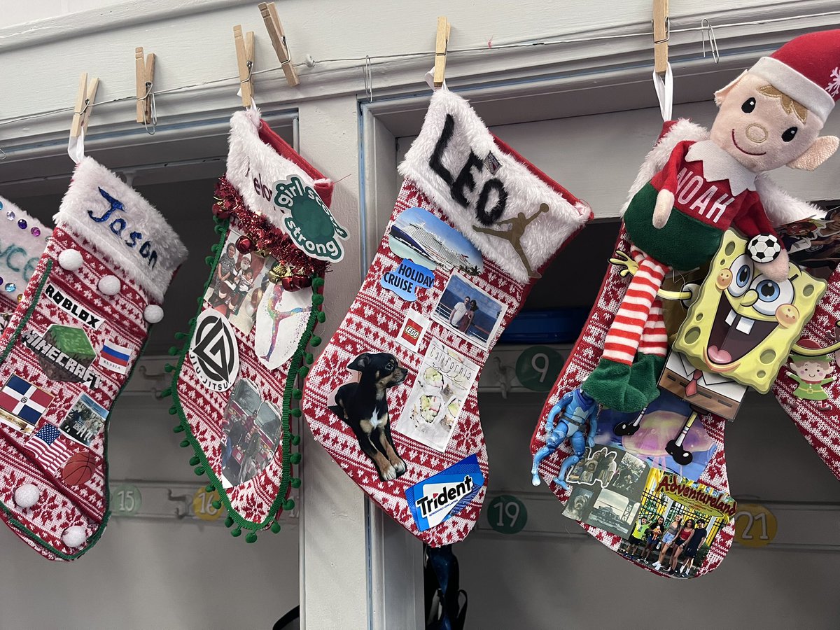 One of my favorite projects of the year. Festive Stockings filled with the students favorite things, things that mean the most to them, customs, and families. Love seeing the creativity! #TeamGress #SecondGrade <a href="/VS13UFSD/">ValleyStream13UFSD</a> <a href="/WheelerAvenue/">Wheeler Avenue School</a>