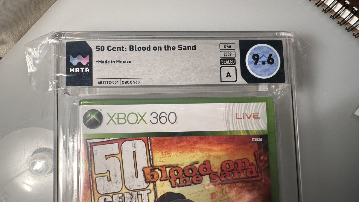 Received my rated ‘50 Cent Blood on the Sand’ XBOX360 sealed game back from @TheWataGames Very pleased with the overall rating & presentation holder! Highly recommend them for rating & the game itself- highly underrated! Very fun co-op! @Xbox