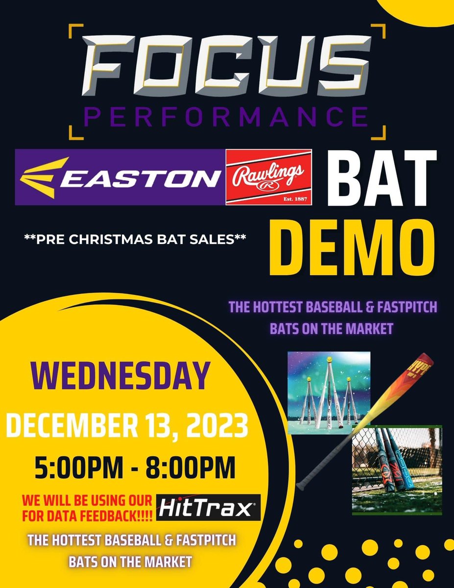 Bat Demo Tonight! Both Baseball and Softball @EastonBaseball @RawlingsSports @EastonFastpitch @RawlingsSB