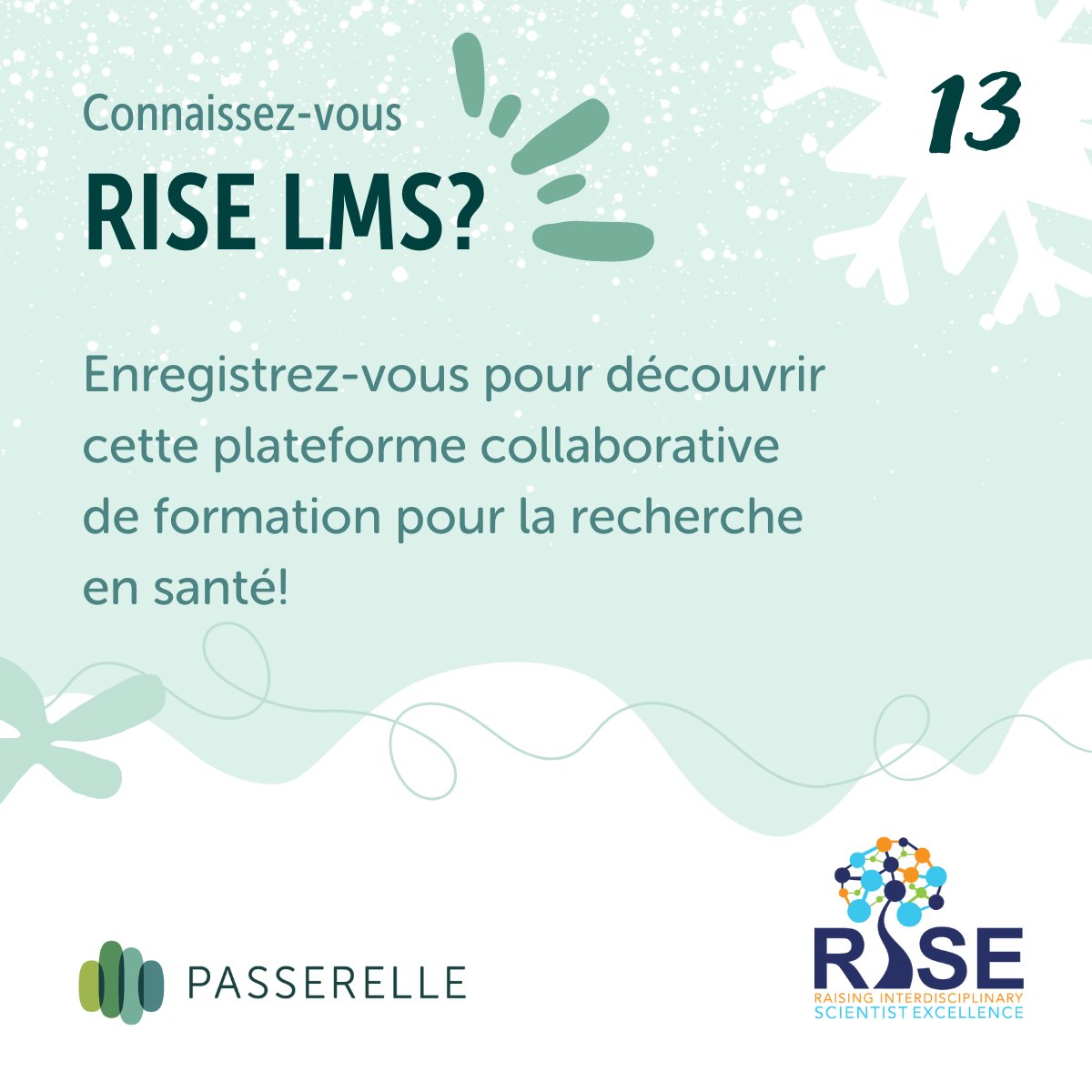 🌐<a href="/RISE_lms/">RISE</a> est une plateforme collaborative de #formation interdisciplinaire, interprovinciale et intersectorielle en #recherche en #santé.
📚Explorez le catalogue selon votre profil d’apprenant.e et suivez votre progression dans votre tableau de bord !
👉my.riselms.ca