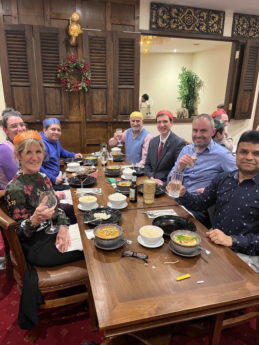 CPD peer group (Lancaster) Christmas Meal with ⁦<a href="/MarkPWorth/">Mark Worthington</a>⁩ ⁦@Radwa_Attar⁩,