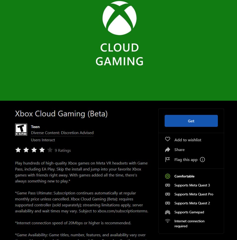 Xbox Cloud Gaming is coming to Meta Quest