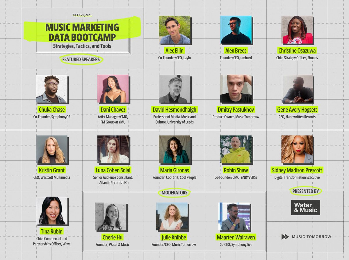 Today we bring you Pariah Carey, a four-part series overview of @water_and_music's marketing data bootcamp written by @maceagon 💪 Learn how musicians can use data to better understand their audience and go from Pariah to Mariah! Link below 👇