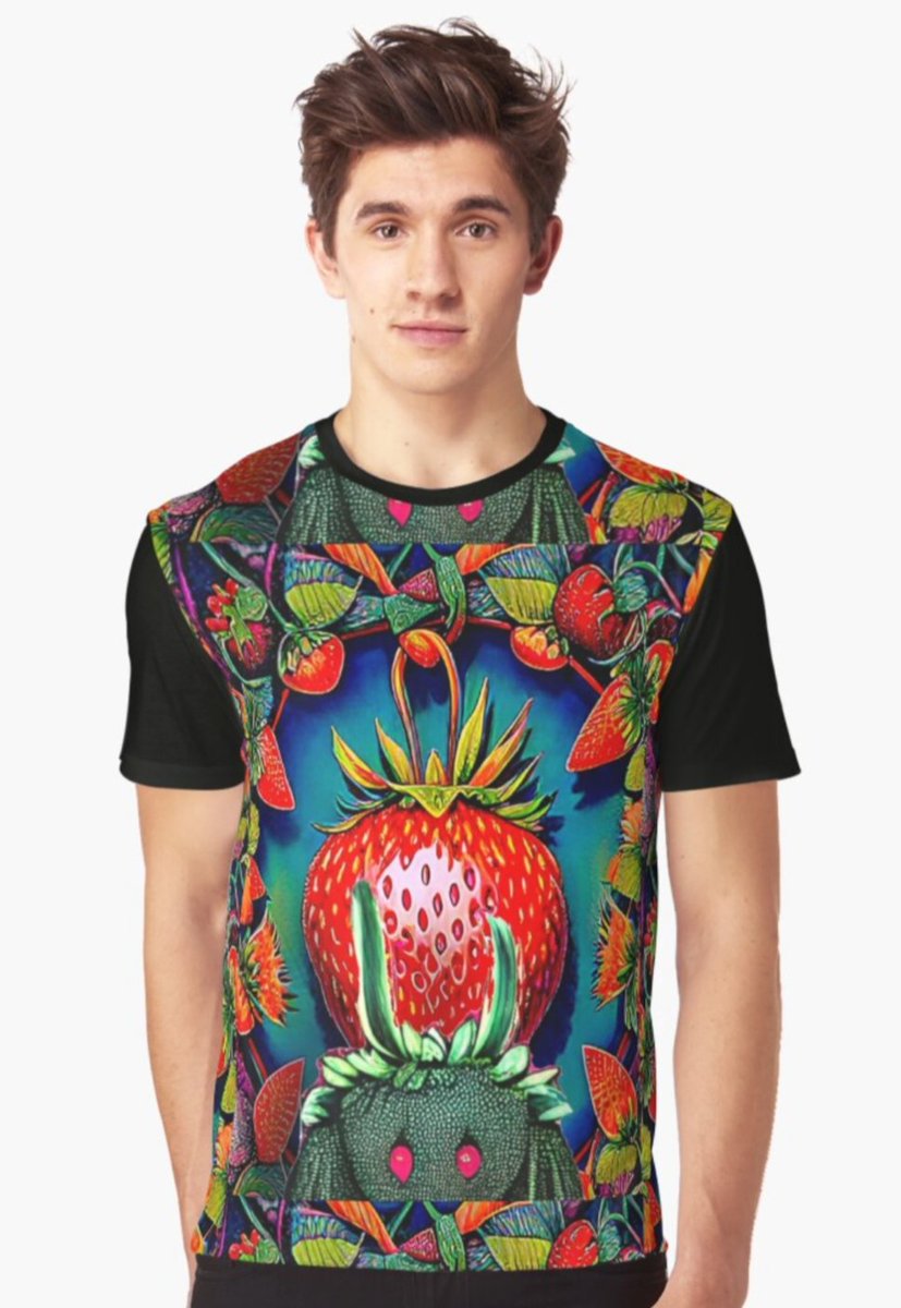 redbubble.com/i/t-shirt/Stra…
Strawberry Monster Graphic T-shirt
