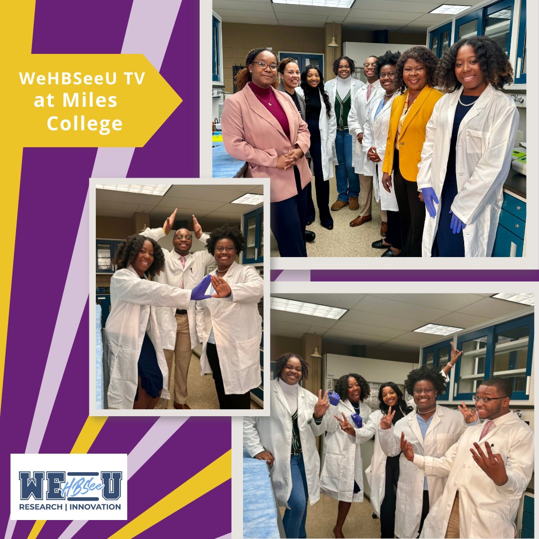 We had the privilege of spending time with the upcoming generation of scientists and change-makers @MilesCollege on WeHBSeeU TV!
#WEHBSEEUTV #HBCU #hbcupride #hbcualumni #hbcubuzz #hbcusmatter #stemeducation #stemcareers #talkshow