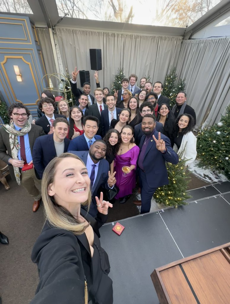 Currently at Vice President Harris’ Holiday Party at her house along with other Gen Z elected officials and leaders around our country! 

More pictures coming :)