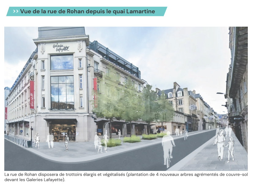 flolevillain's tweet photo. ➕ de 3 ans après la présentation de nos propositions de plan de circulation à #Rennes, la vélorue de la rue de l'Horloge se concrétise. La ville fait le choix de maintenir un axe identifié pour les cyclistes et évite l'écueil d'une piétonisation totale. Bravo ! 👏 https://t.co/fOagHJSbNN